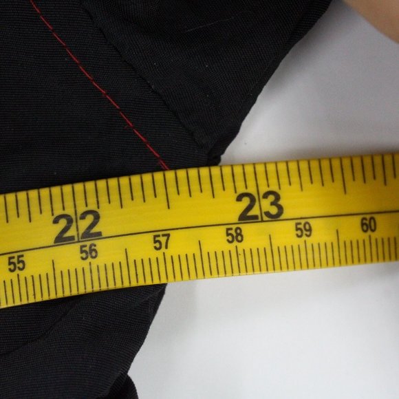 Vintage Big Flirt Windbreaker Jacket Women Black & Red Full Zip Retro Size M 90s - Picture 8 of 9